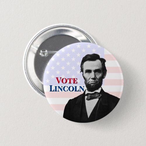 Vote for Abraham Lincoln Button