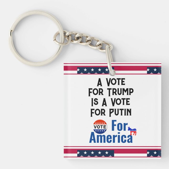 Vote For America Keychain (Front)