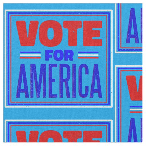 vote for america usa election fabric