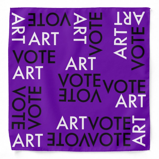 Vote for Art Bandana (Front)