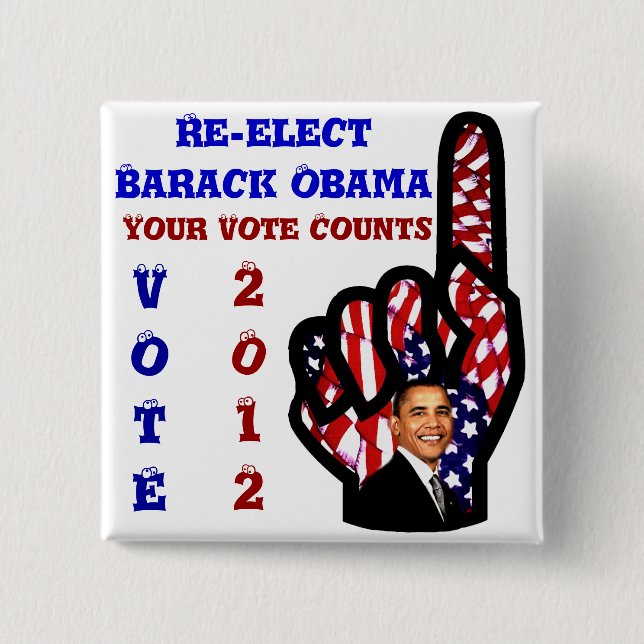 Vote for Barack Obama 2012_ Button (Front)