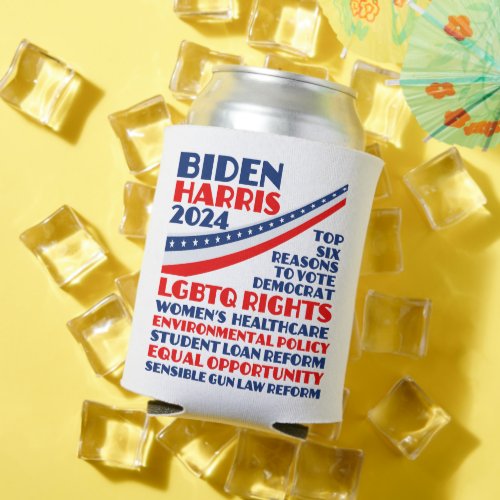 Vote for Biden Harris 2024 Election Platform Can Cooler