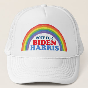Vote for Biden Harris Rainbow LGBTQ Election Trucker Hat