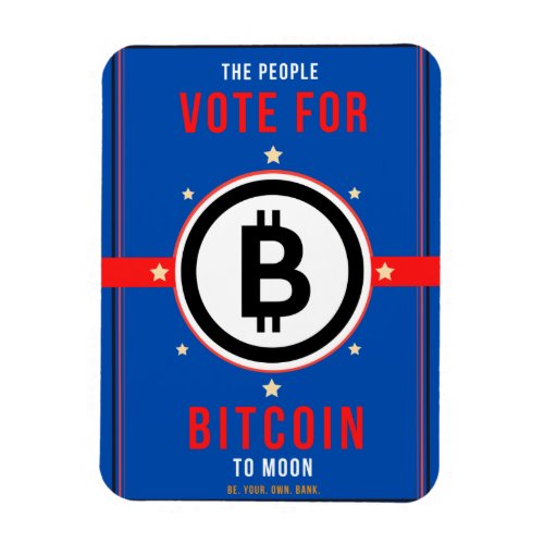 Vote for Bitcoin to Moon Magnet