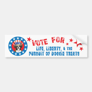 Vote for Boxer Bumper Sticker