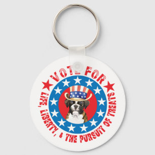 Vote for Boxer Keychain