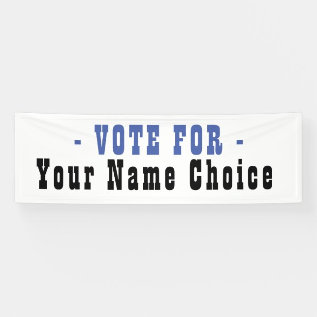 Vote For Candidate Banner (Horizontal)