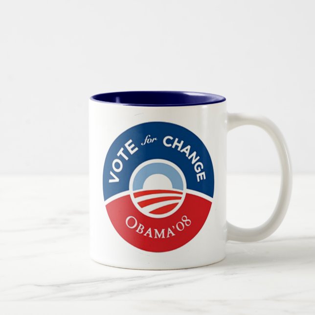 Vote For Change Two-Toned Mug (Right)