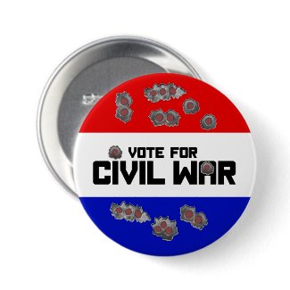 Vote for Civil War: Round Election Campaign Button