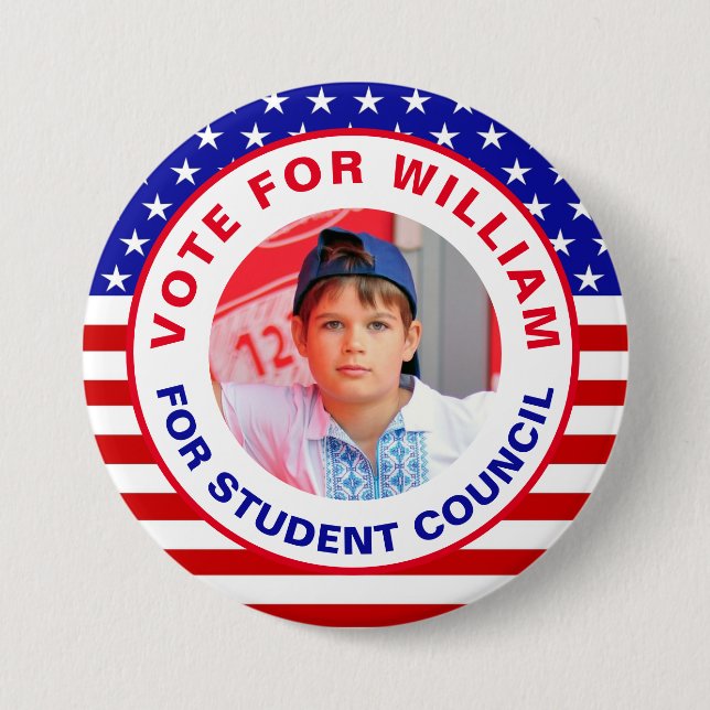 Vote for Class President: Student Council  Button (Front)