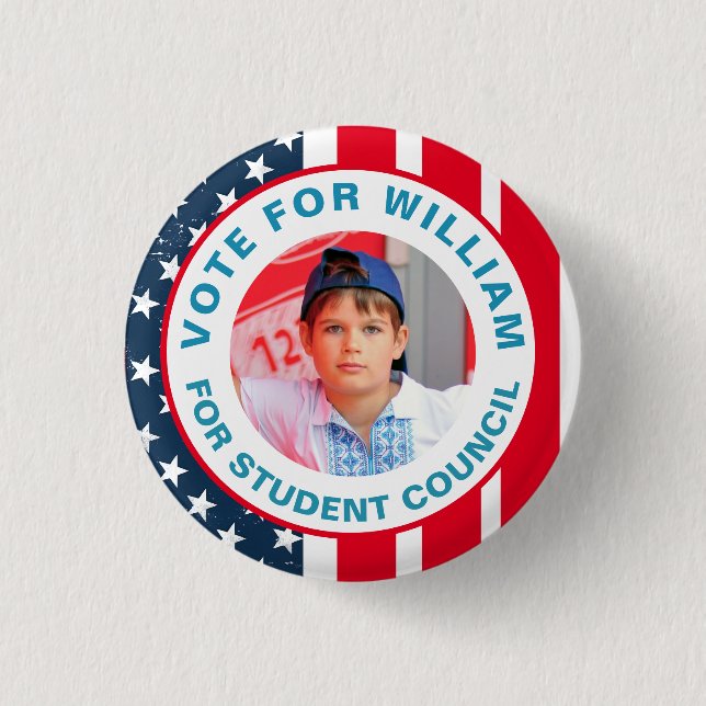 Vote for Class President: Student Council  Button (Front)