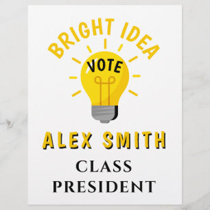 Vote for Class President: Student Council Election Flyer
