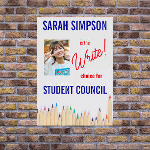 Vote for Class President: Student Council Election Flyer