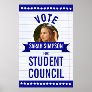 Vote for Class President: Student Council Election Poster