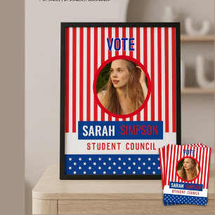 Vote for Class President: Student Council Election Poster