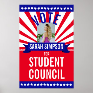 Vote for Class President: Student Council Election Poster