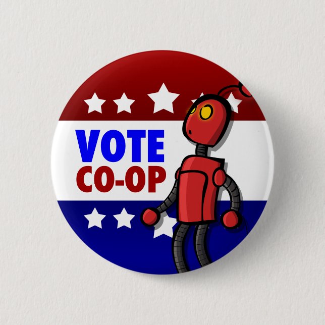 Vote for Co-Op Button (Front)