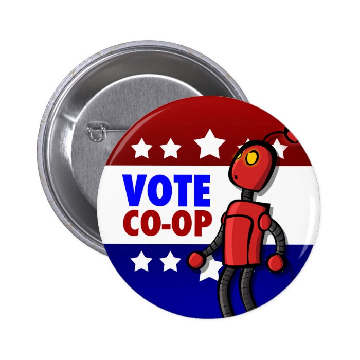 Vote for Co Op Pin