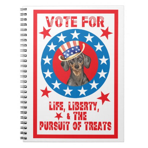 Vote for Dachshund Notebook