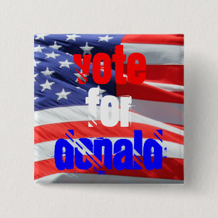 Vote for Donald Trump, Presidential Elections Button