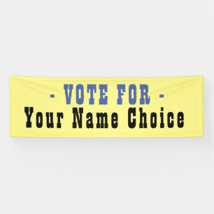 Vote For Election Candidate Banner
