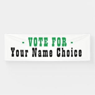 Vote For Election Candidate Banner