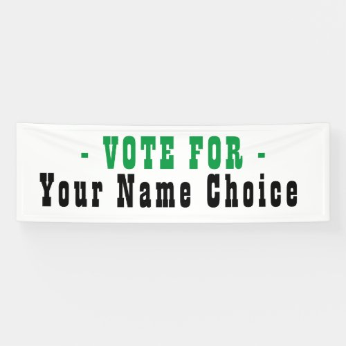Vote For Election Candidate Banner