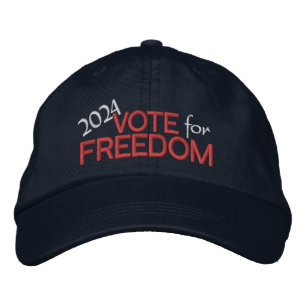 Vote for Freedom 2024 Embroidered Baseball Cap