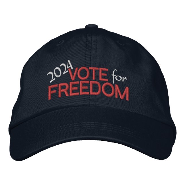 Vote for Freedom 2024 Embroidered Baseball Cap (Front)