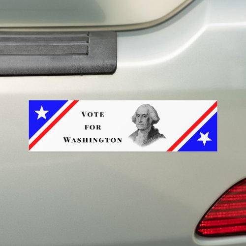 Vote for George Washington Bumper Sticker