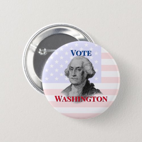 Vote for George Washington Button