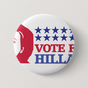 vote for hillary button