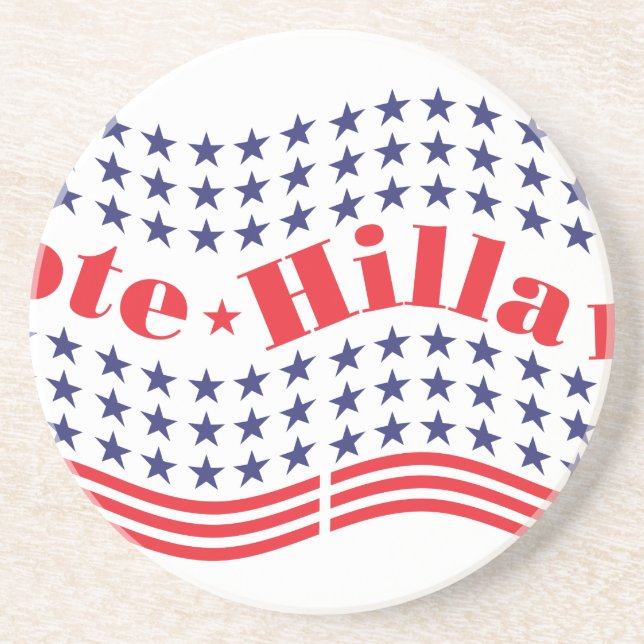 vote for hillary coaster (Front)