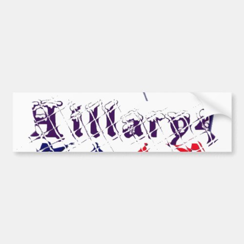 Vote for Hillary USA Stronger Together  My Preside Bumper Sticker
