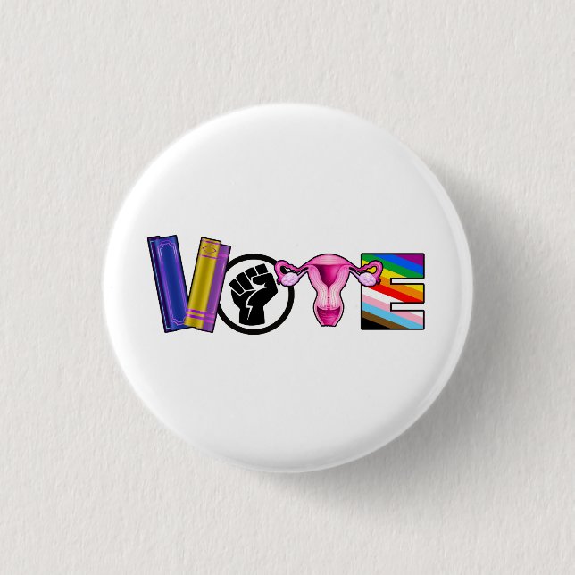 Vote for Human Rights Button (Front)