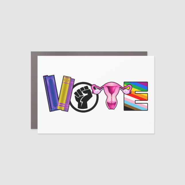 Vote for Human Rights Car Magnet (Front)