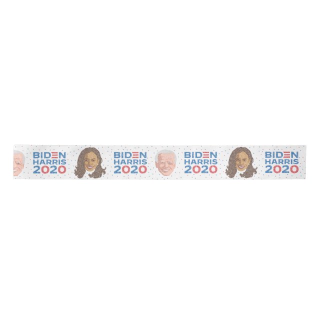 Vote For Joe Biden &Kamala Harris 2020 Ribbon (Front)