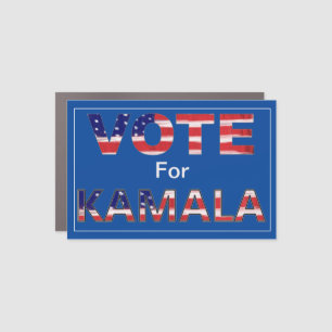 Vote For Kamala Flag Colors Car Magnet