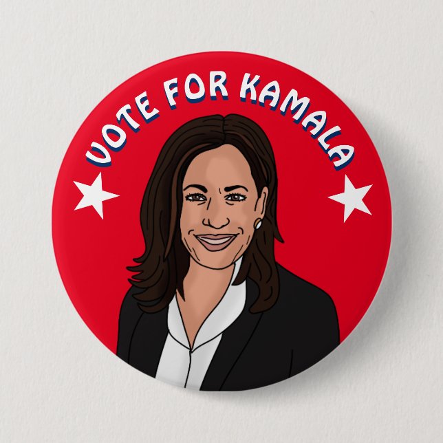 Vote for Kamala Harris 2024 Button (Front)