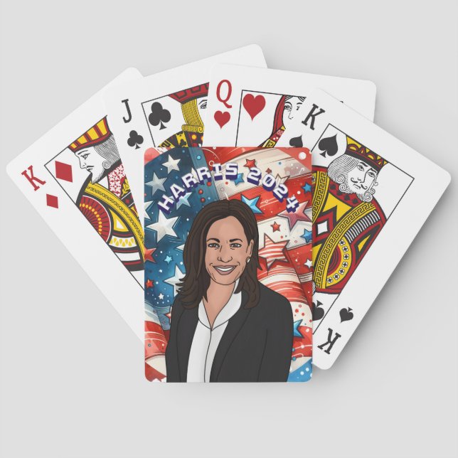 Vote for Kamala Harris 2024 Poker Cards (Back)