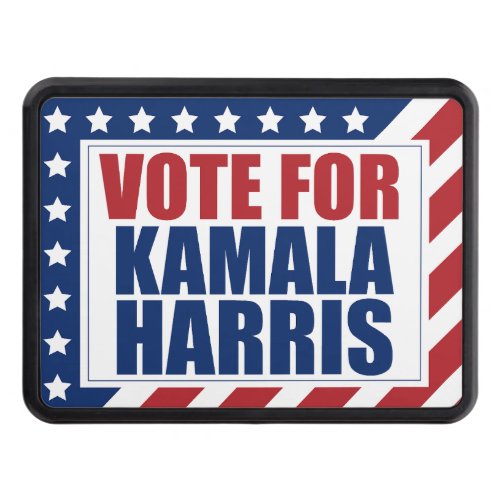 Vote for Kamala Harris American Flag Hitch Cover