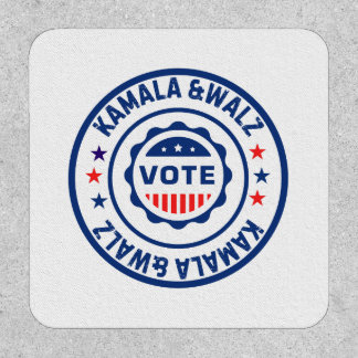 Vote for Kamala harris and walz Patch