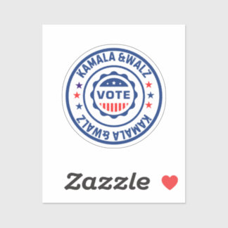 Vote for Kamala harris and walz Sticker