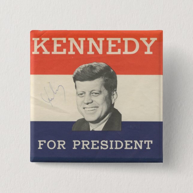 Vote for Kennedy Election Button (Front)