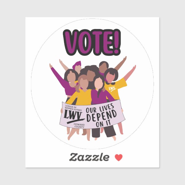 Vote for Kids! 4" vinyl sticker (Sheet)