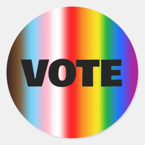 Vote for LGBTQ Rights Classic Round Sticker