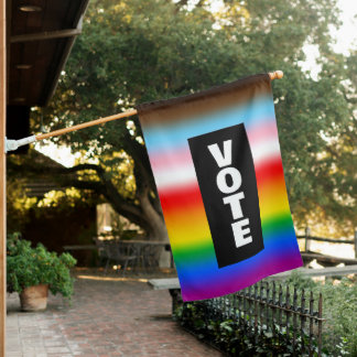 Vote for LGBTQ+ Rights House Flag
