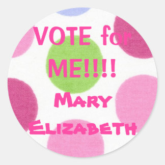 VOTE for ME Election Sticker