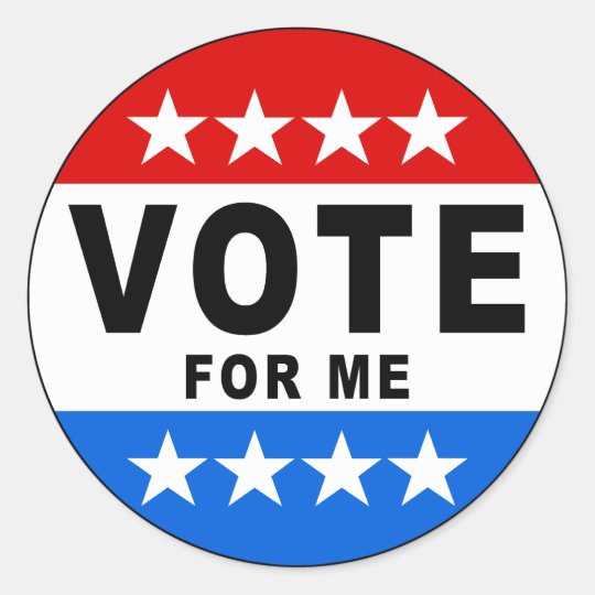 Vote For Me Sticker | Zazzle.com