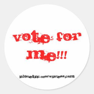 vote for me!!! Sticker